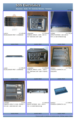 Catálogo de OFERTAS - SDS Electronica
