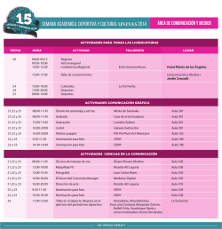semana académica, deportiva y cultural UNIVAS2014