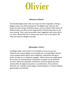 Welcome to Olivier! The friendly Belgian beer caf&eacute;s - Cafe-olivier.be