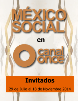 2014-01 - México Social- Once TV