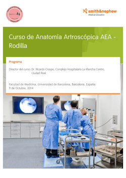 Rodilla - Asociación Española de Artroscopia