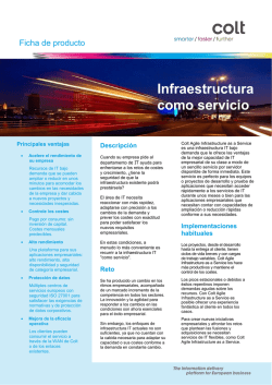 Infraestructura como servicio - Colt IT Services