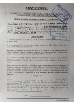 Convocatoria Nov 2014 - Polimalsa.com