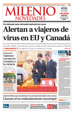 Alertan a viajeros de virus en EU y Canad&aacute; - Sipse