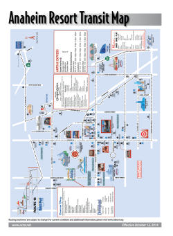 Anaheim Resort Transit Map