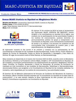 MASC JUSTICIA EN EQUIDAD - Fundaci&oacute;n Liborio Mej&iacute;a