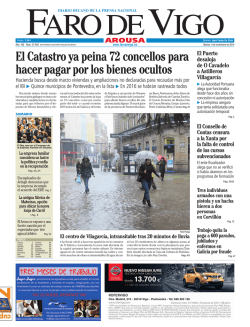 El Catastro ya peina 72 concellos para hacer pagar - Faro de Vigo