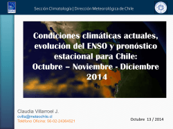 Pron&oacute;stico trimestral de la DMC &ndash; oct/nov/dic - Agroclimatico