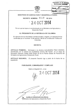 decreto 2128 del 24 de octubre de 2014 - Presidencia de la