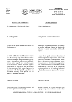 MOLERO PATENTES Y MARCAS S.L. Poder Internacional en PDF
