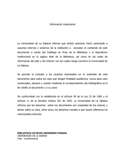 Nicol&aacute;s Valencia C&aacute;ceres (tesis).pdf - Universidad de La Sabana