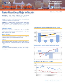 Semanal de Deuda: Ralentización y Baja Inflación - Monex