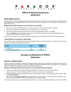 IPR512-IP Monitoring Receiver Addemdum - By Demes