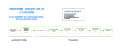 Cuadro simplificado proceso de conexión a la red de distribución