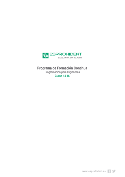 Programa de Formación Continua.pdf - Clínica Dental Esprohident
