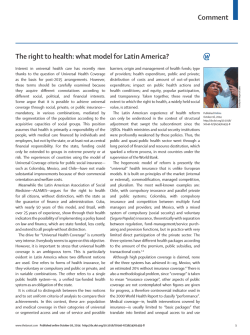 Comment The right to health - Asociación Latinoamericana de