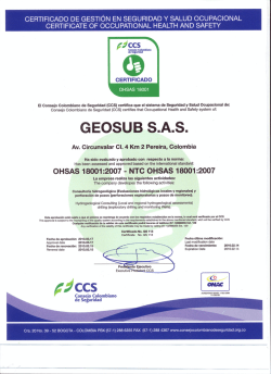 GS 113 Ver certificado - Geosub
