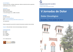 V Jornadas de Dolor - Hospital General de Granollers