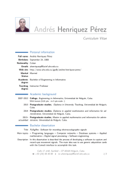 CV_English - Universidad de Holgu&iacute;n