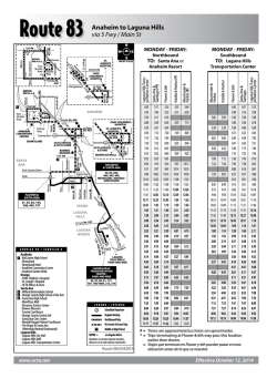 OCTA bus # 83 - Orange County Transportation Authority