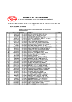 precenso posgrados-2014 - Universidad de los Llanos