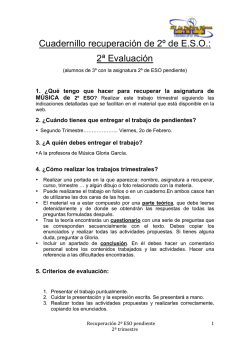 2ª evaluación - IES La Pedrera Blanca