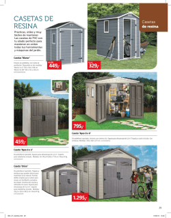 CASETAS DE RESINA - Bauhaus