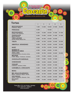 Lista de Precios - Crocante