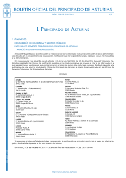 Bolet&iacute;n Oficial del Principado de Asturias