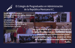 El Colegio de Posgraduados en Administración de la - Colparmex