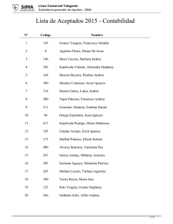 Lista de Aceptados 2015 - Contabilidad - Liceo Comercial Talagante