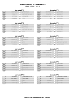 calendario liga 40 - Club Deportivo Lusal