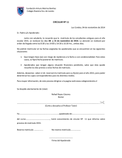 CIRCULAR Nº 11 - Colegio Nuestra Señora de loreto