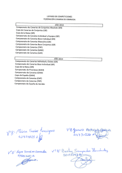 AÑO 2013 I - Federación Canaria de Gimnasia