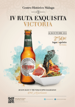 IV Ruta Exquisita Victoria -2014