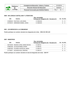 Convocado - Gobierno de La Rioja