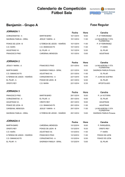 Calendario de Competición Fútbol Sala