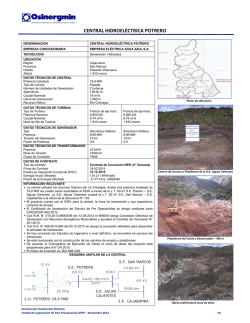 CENTRAL HIDROEL&Eacute;CTRICA POTRERO