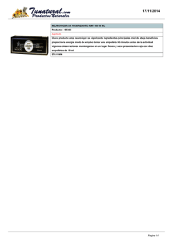 NEUROVIGOR SX VIGORIZANTE AMP.10X10 ML Producto : 05343