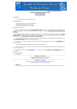 sistema de adjudicaci&oacute;n de becas para el ciclo lectivo 2015