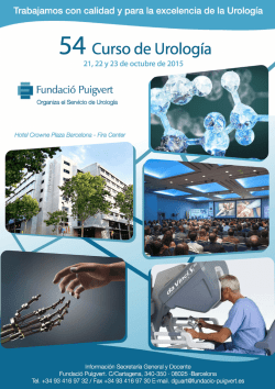 54 Curso de Urología - Fundació Puigvert