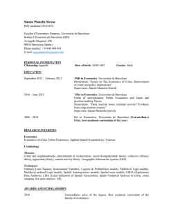 CV - Universitat de Barcelona