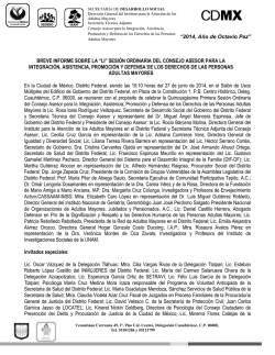 &ldquo;2014, A&ntilde;o de Octavio Paz&rdquo; BREVE INFORME SOBRE LA &ldquo;LI