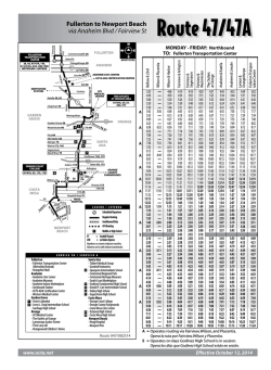 OCTA bus # 47 - Orange County Transportation Authority