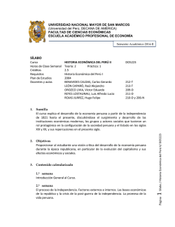 SÍLABO - Facultad de Ciencias Económicas - Universidad Nacional
