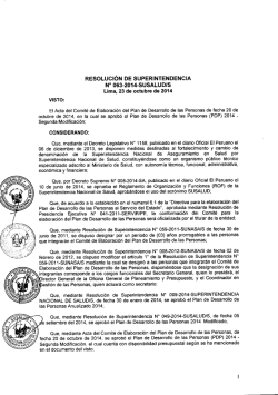 N 063-2014-SUSALUD/S - Superintendencia Nacional de Salud