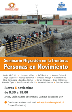 Seminario Migración en la frontera: - El Morrocotudo