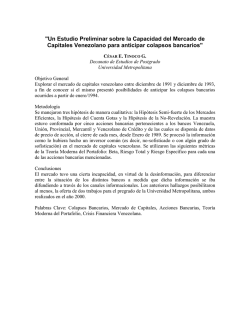 Un Estudio Preliminar sobre la Capacidad del Mercado de