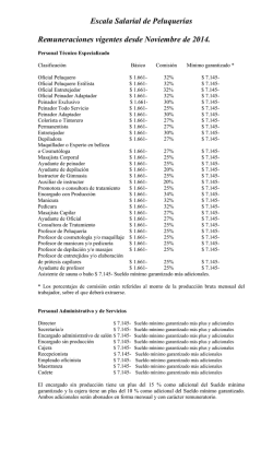 Descargar la Escala Salarial de Peluquer&iacute;as en formato - FeNTPEA