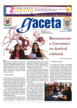 Gaceta ENP - Escuela Nacional Preparatoria - UNAM